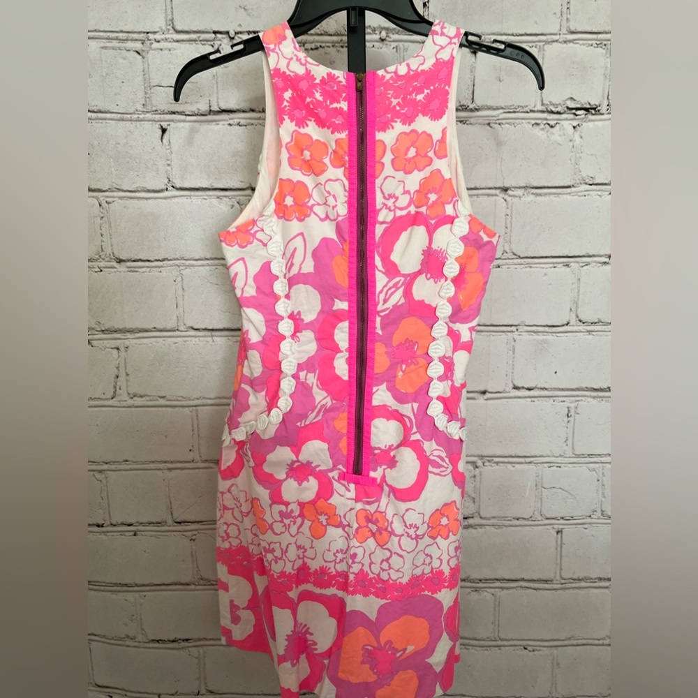 Lilly Pulitzer Pearl Shift, Pansy Dance, Size 2 - Picture 3 of 6